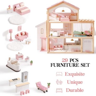 Căsă de păpuși Pink D - Img 4