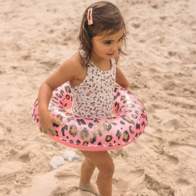 Colac copii de inot Rose Gold Leopard ⌀50 cm