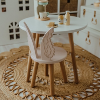 Set-masuta-cu-scaun-copii-ingeras-roz