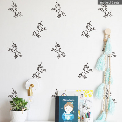 Sticker Origami Unicorns