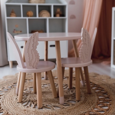 Set-masuta-rotunda-roz-si-2-scaunele-ingeras-roz