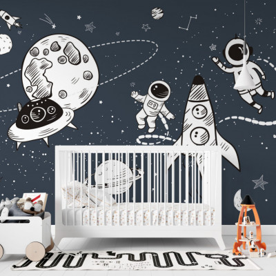 Tapet Hello Space