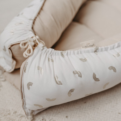 Reversible Babynest Rainbow Meets Beiges
