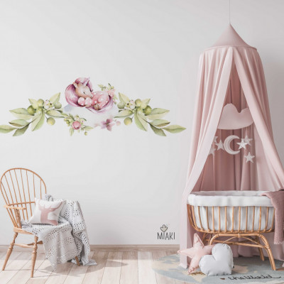 Sticker de perete copii Dreamy Unicorn