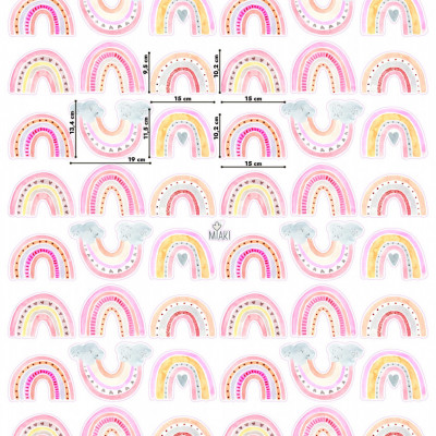 Stickers Watercolor Rainbows - Img 2