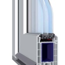 Porta balcone PVC Rehau, 1 anta, 850 x 2300, colore bianco - Img 2