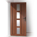 Portoncino entrata PVC Rehau, 1 anta, 950 x 2100, con modello, colore legno standard - Img 4