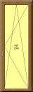 Porta balcone PVC Rehau, 1 anta, 800 x 2200, colore bianco - Img 2