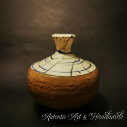 Vaza ceramica lacuita 13.5 cm