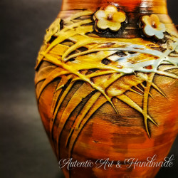 Vaza ceramica 32 cm Handmade Maronie 1