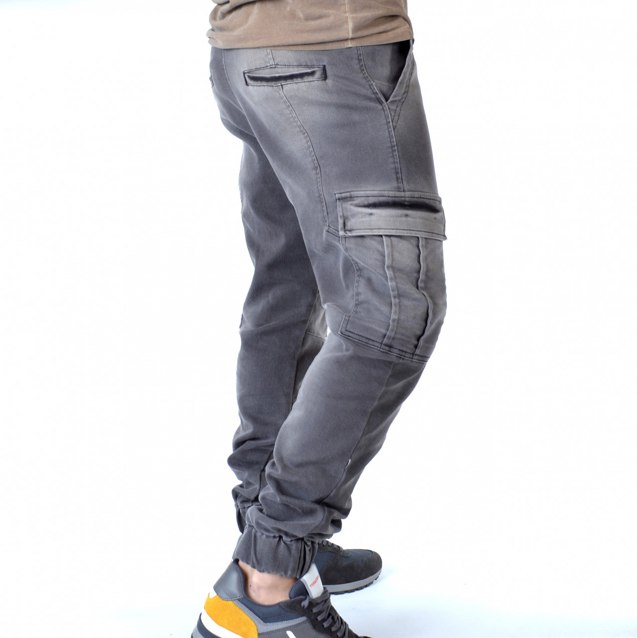【COLOR iN ID】Autumn Jean Cargo Pants Yellow Tint Wide Leg Denim Cargo Jeans | boohoo CA
