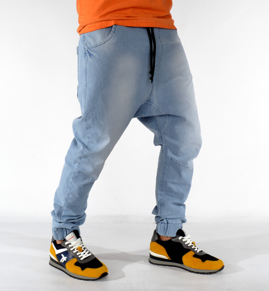 MEN S DENIM DROP CROTCH PANTS TRENDFIELD SPRING FALL