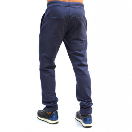 PANTALONI DE TRENING BARBAȚI CLASIC ALBASTRU-VIOLET TOAMNĂ/IARNĂ