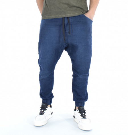 HERREN DENIM DROP CROTCH PANTS SPRING TRENDFIELD - Img 2