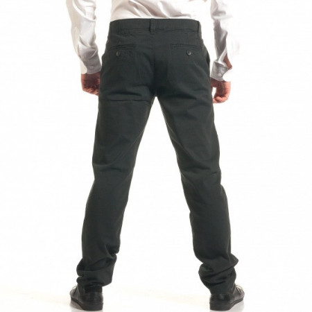 Herren Schwarz Chino Hose Regular-Fit FALL/WINTER - Img 3
