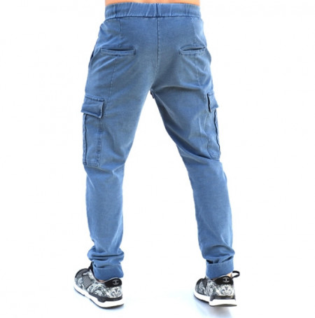 МЪЖКО СИНЬО ДЕНИМ КАРГО ДОЛНИЩЕ MONI CARGO DENIM ПРОЛЕТ ЕСЕН - Img 2