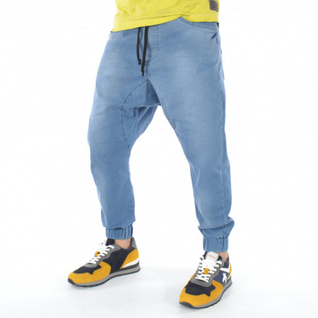 HERREN DENIM DROP CROTCH PANTS SPRING TRENDFIELD - Img 2