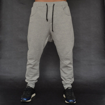 Men's Light grey joggers drop crotch sweat pants SPRING/SUMMER