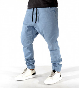 MEN'S DENIM DROP CROTCH PANTS SPRING/FALL TRENDFIELD - Img 2