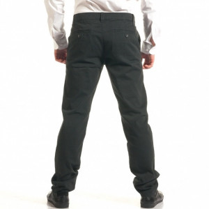 Herren Schwarz Chino Hose Regular-Fit FALL/WINTER - Img 3