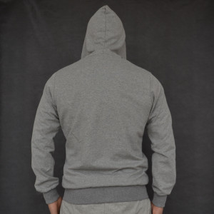 SWEAT HOODIE LIGHT GREY MELANGE SPRING SUMMER - Img 2