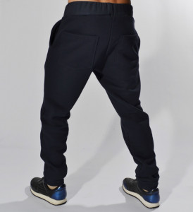 PANTALONI DE TRENING BARBAȚI ALBASTRU-ÎNCHIS PRIMĂVARĂ/TOAMNĂ - Img 2