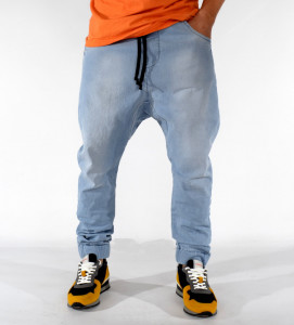 MEN'S DENIM DROP CROTCH PANTS SPRING/FALL TRENDFIELD - Img 2
