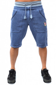 МЪЖКИ КЪСИ ПАНТАЛОНИ RELIO BLUE OIL DYE SHORTS С ИЗБЕЛВАНЕ ПО ШЕВОВЕТЕ - Img 2