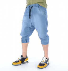 HERREN DENIM DROP CROTCH SHORTS TRENDFIELD - Img 3