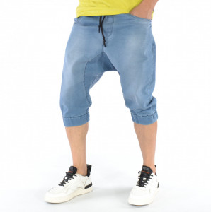 HERREN DENIM DROP CROTCH SHORTS TRENDFIELD - Img 2