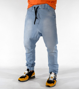 MEN'S DENIM DROP CROTCH PANTS SPRING/FALL TRENDFIELD - Img 5