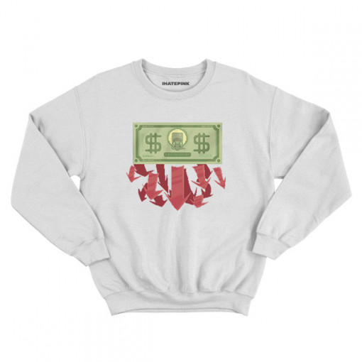 Hanorac fara gluga Inflatie - IHATEPINK