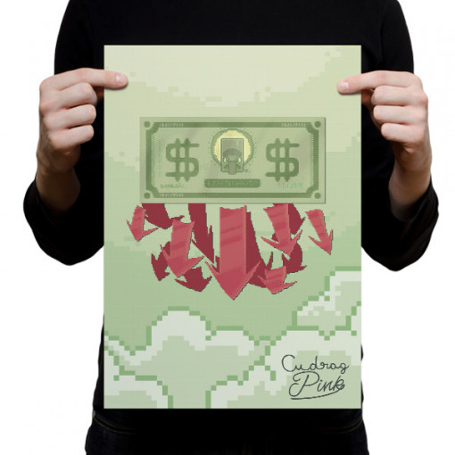 Poster Inflatie - IHATEPINK + Autograf