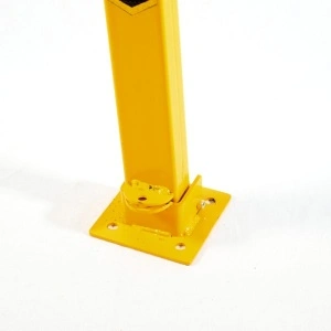 Obarajući čelični parking stub sa zaključavanjem - Img 3