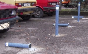 Obarajući parking stubić 65cm ∅7cm (tipl) - u boji - Img 2