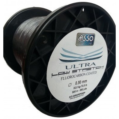 Fir Asso Ultra Low Stretch 0.50mm 32.00kg 500m Smoke