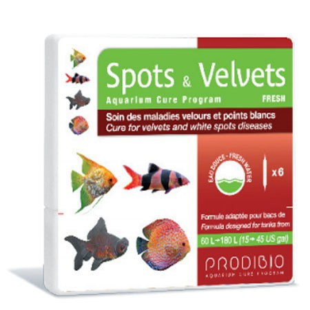 Medicament pesti acvariu Spots&amp;Velvets Fresh 6 fiole - PRODIBIO