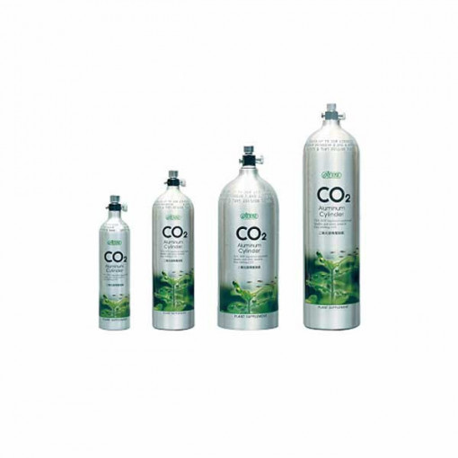 Butelie CO2 Aluminu 3L Premium, iesire in sus-Aluminium