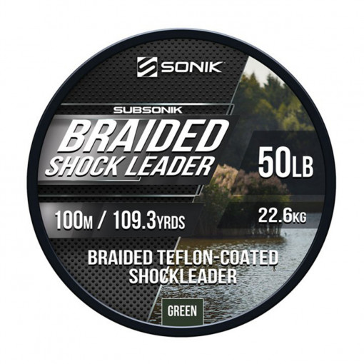 Fir Textil Sonik Braided Shock Leader 22.6kg 50 Lb 50m