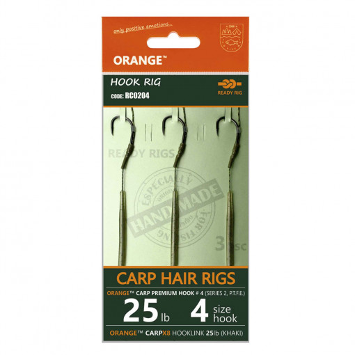 Rig Crap Orange Series 2 No.6 20Lb Crap Hair Rigs