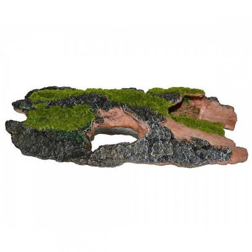 Decor pentru acvariu scoarta de copac cu moss large ( 26 cm )-ZD-F25273