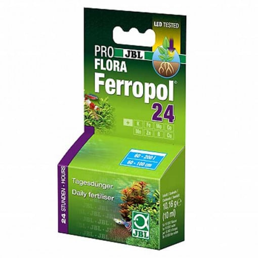 Fertilizant plante acvariu JBL Ferropol 24 10 ml pentru 10000 l RO