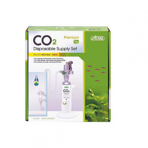 Set CO2 Premium, butelie nano 95gr unica folosinta, controller presiune cu valva solenoid Germania, 3in1 difuz