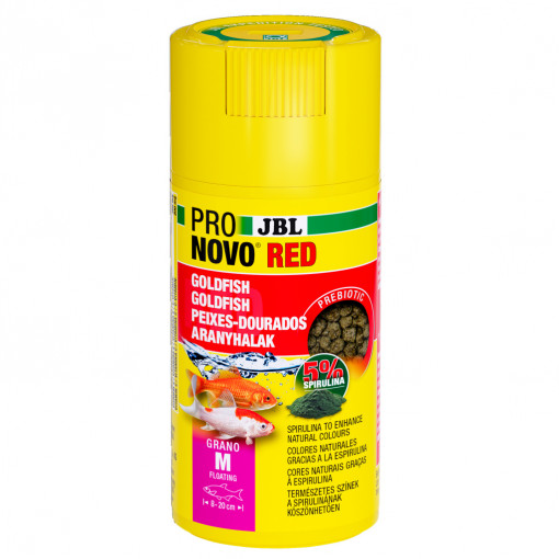 Hrana carasi aurii/Goldfish JBL PRONOVO RED GRANO M 100 ml CLICK