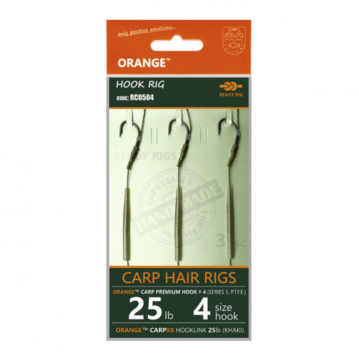 Rig Crap Orange Series 3 No.4 25Lb Crap Hair Rigs
