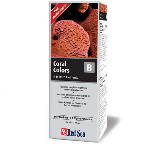 Tratament apa marina Coral Colors B (Potassium) – 500 ml - RED SEA