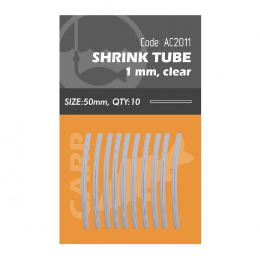 Tub Termoretractabil Orange Shrink Tube Transparent 2mm 5cm 10buc