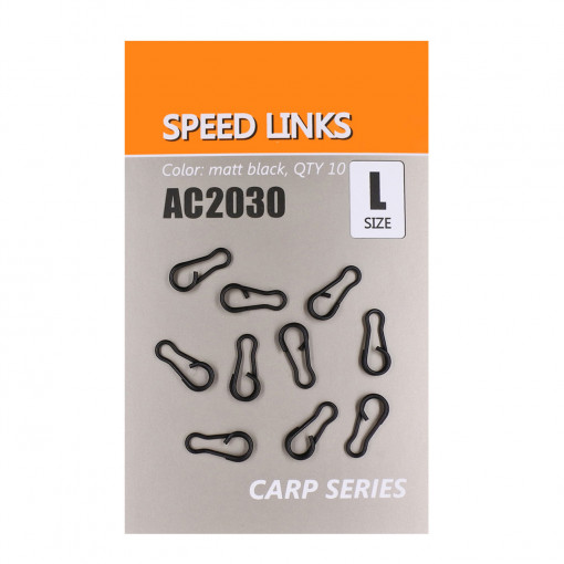 Agrafa Rapida Orange Speed Links L 1.5cm Negru Mat 10buc