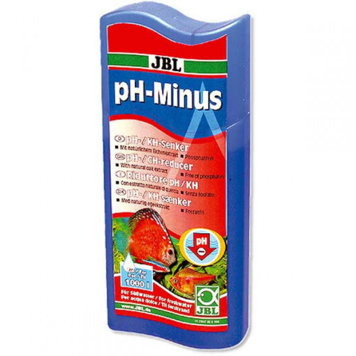 Solutie tratare apa JBL pH-Minus 100 ml pentru 400 l