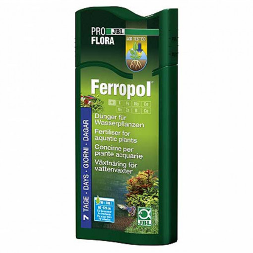 Fertilizant lichid JBL Ferropol 250 ml pentru 1000 l